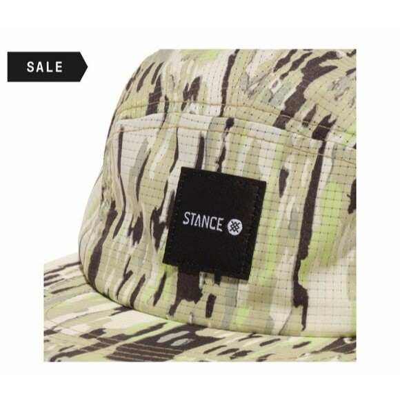 Stance Kinetic 5 Panel Hat With Strapback Green Camo - Picture 11 of 12